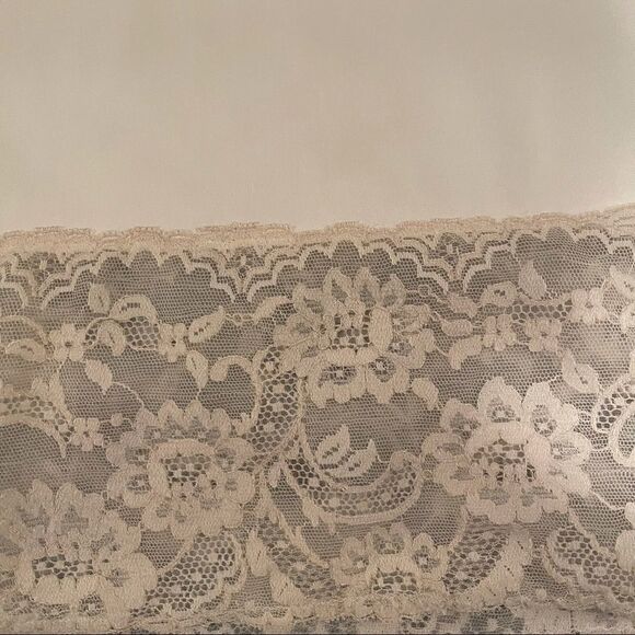 Vintage 50’s 60’s Van Raalte Suavatte Ivory Lace Slip Dress Sz 32 - Picture 13 of 14